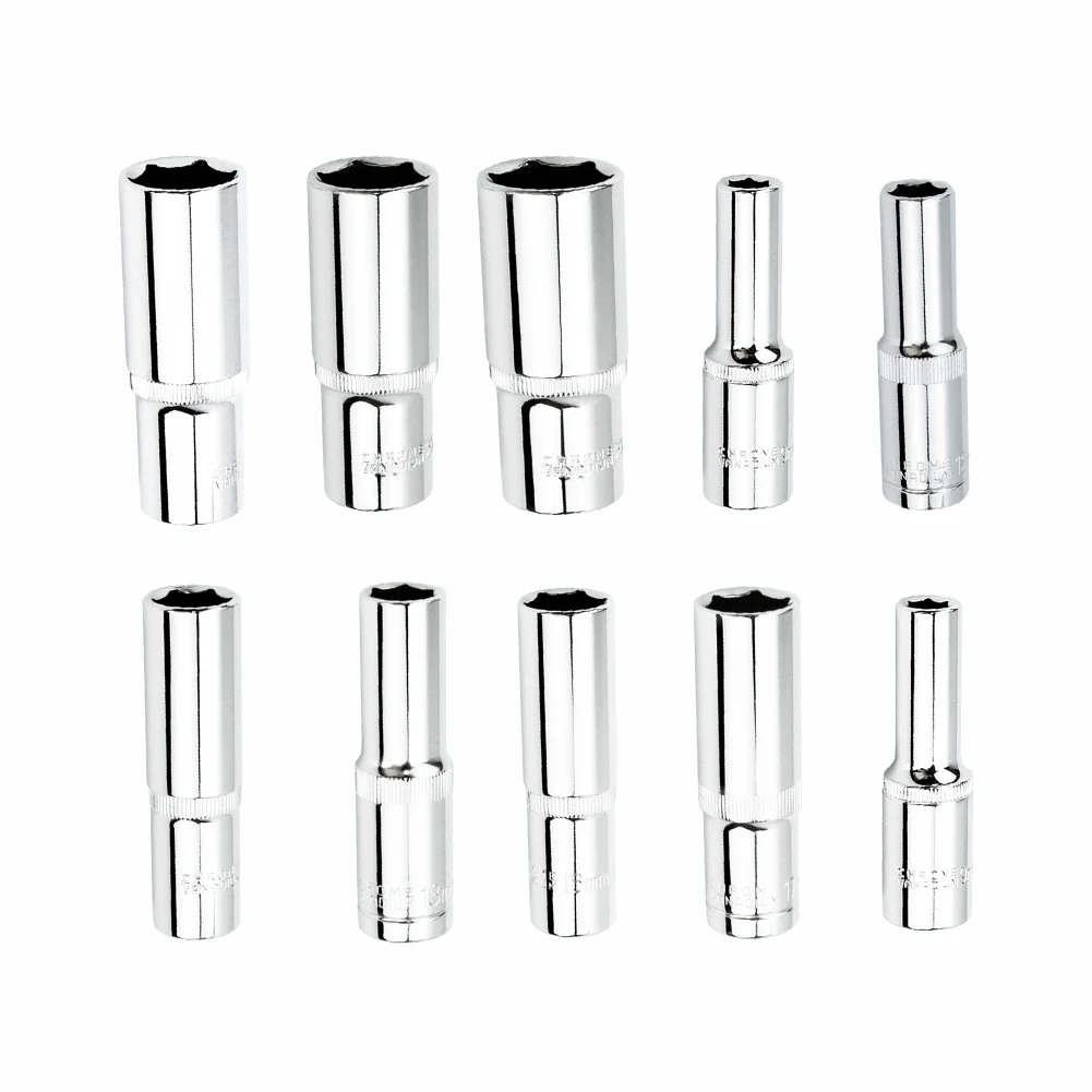 1Pc 1/2 "Drive Deep Socket Set Chiave A Bussola Ad Alta Coppia Adattatore A Testa A Cricchetto Per Avvitatori A Percussione Strumento Di Riparazione C