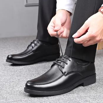 Men's Formal Skin Shoes Casual Fashion Men Sneakers Social Elegant Trend Flat Zapatos Spring Autumn New Men's Business Shoes 1