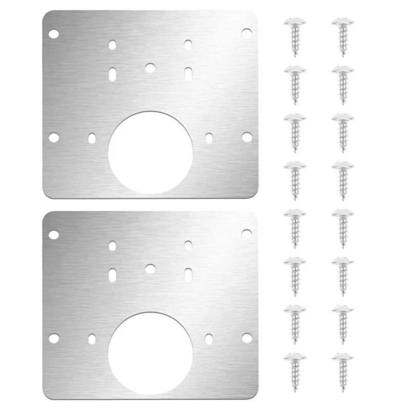 2 PCS Hinges Repair Plate,Stainless Steel Hinge Repair Brackets