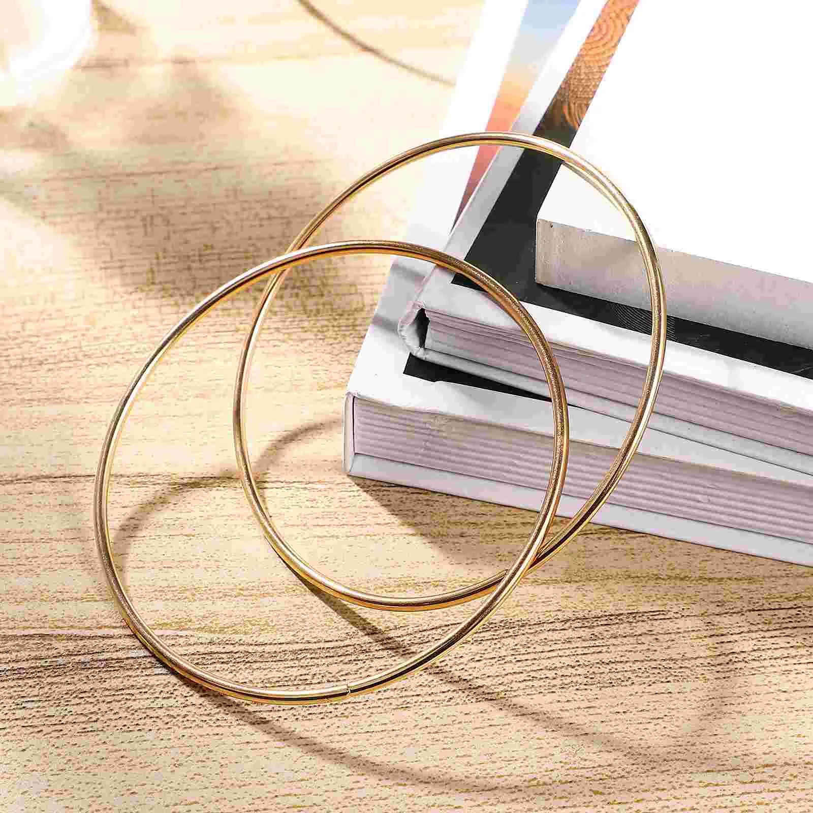 Metal Wreath Rings Dreamcatcher DIY Craft Circles Round Metal Rings DIY Adornment Accessories 10cm Dream Catcher, Iron Ring 4