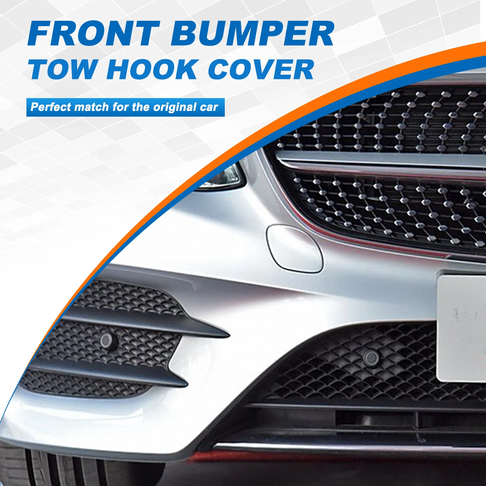 Front Bumper Tow Hook Cover Cap Eye ForMercedes-Benz E-Class W213 for E200 E220 E300 E350 E400 E550 E63-A2138850222