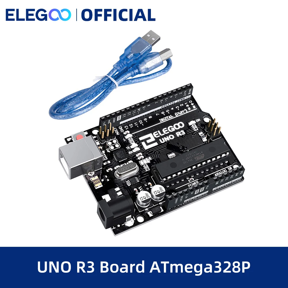 아두이노용 ELEGOO UNO R3 보드, ATmega328P, USB 케이블 포함, 아두이노 호환 가능