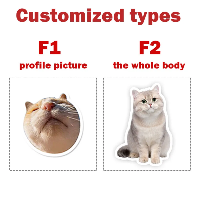 Personalized Dog&Cat Stickers for Water Bottles Cups ZP1