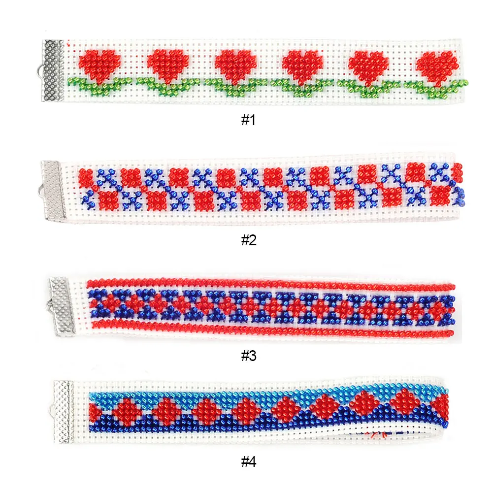 Square Beaded Counted Cross Stitch Ornament Kit Beaded Cross Stitch Making Kit DIY Hangings for Adults Beginners