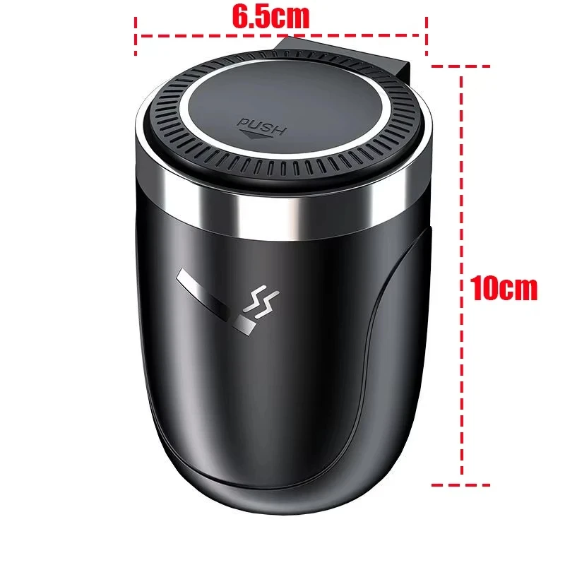 Car Ashtray Cup Lid LED Light Portable Detachable Vehicle Ashtray Holder Cigarette Interior Parts car ashtray portable ashtray