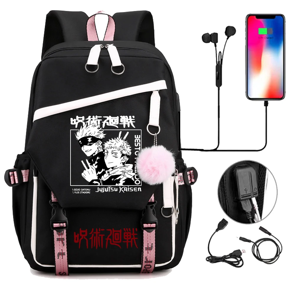

Anime Ryomen Sukuna Eyes Cosplay School Backpack for Teenager Boys Girls Jujutsu Kaisen Anime School Bag Bagpack Travel Rucksack