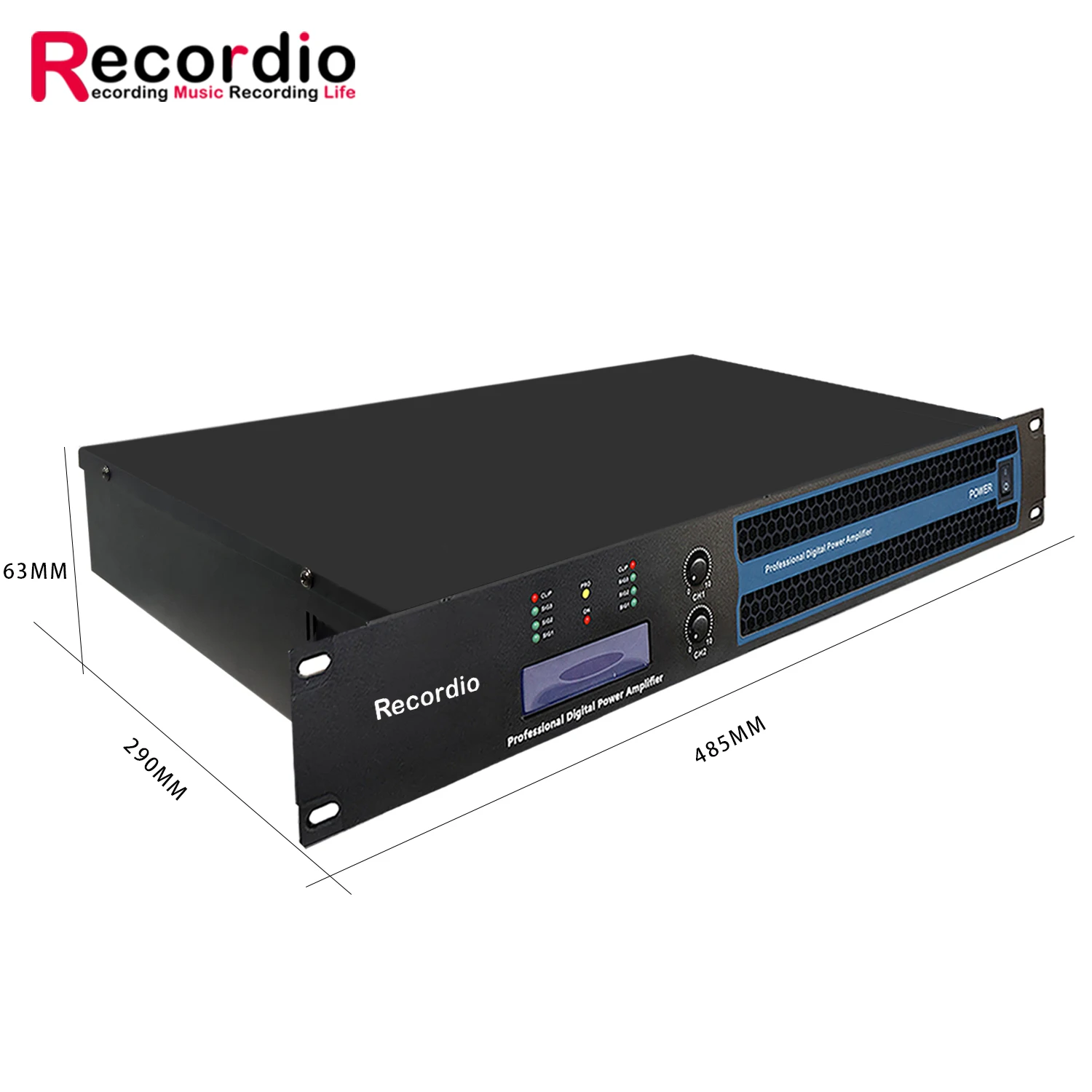 GAP-S1700 Recordio Digital Professional Factory Price Digital Amplifier 1.5U 2*600W New Design with Display for DJ Stage Use