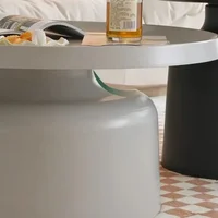 Hot Sale Nordic Coffee Table, Creative Round Living Room Table, High-end Light Luxury Side Desk, Modern Simple Furniture 121 6