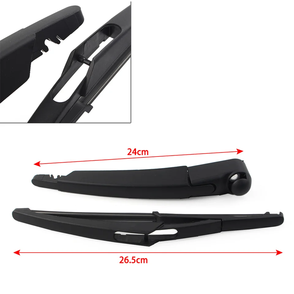 Set Tergicristallo Posteriore Per Opel Zafira A 1998-2005 - Braccio E Spazzola In Plastica, 40 Cm