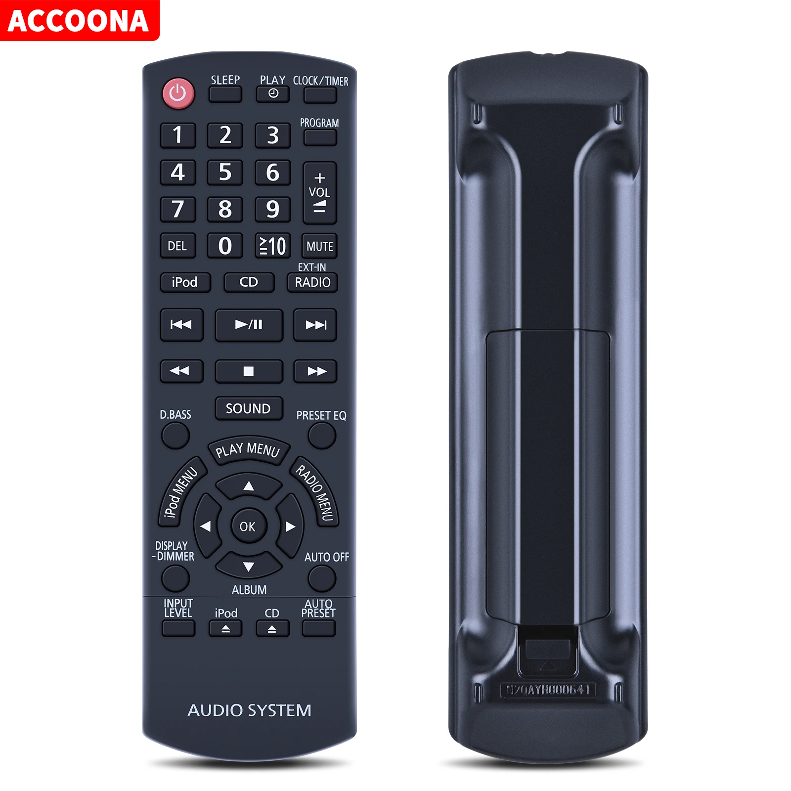 Telecomando Muslimex Sostituito Per Sistema Stereo Compatto Panasonic Sc-Hc35 Schc35 Sc-Hc35Db Schc35Db