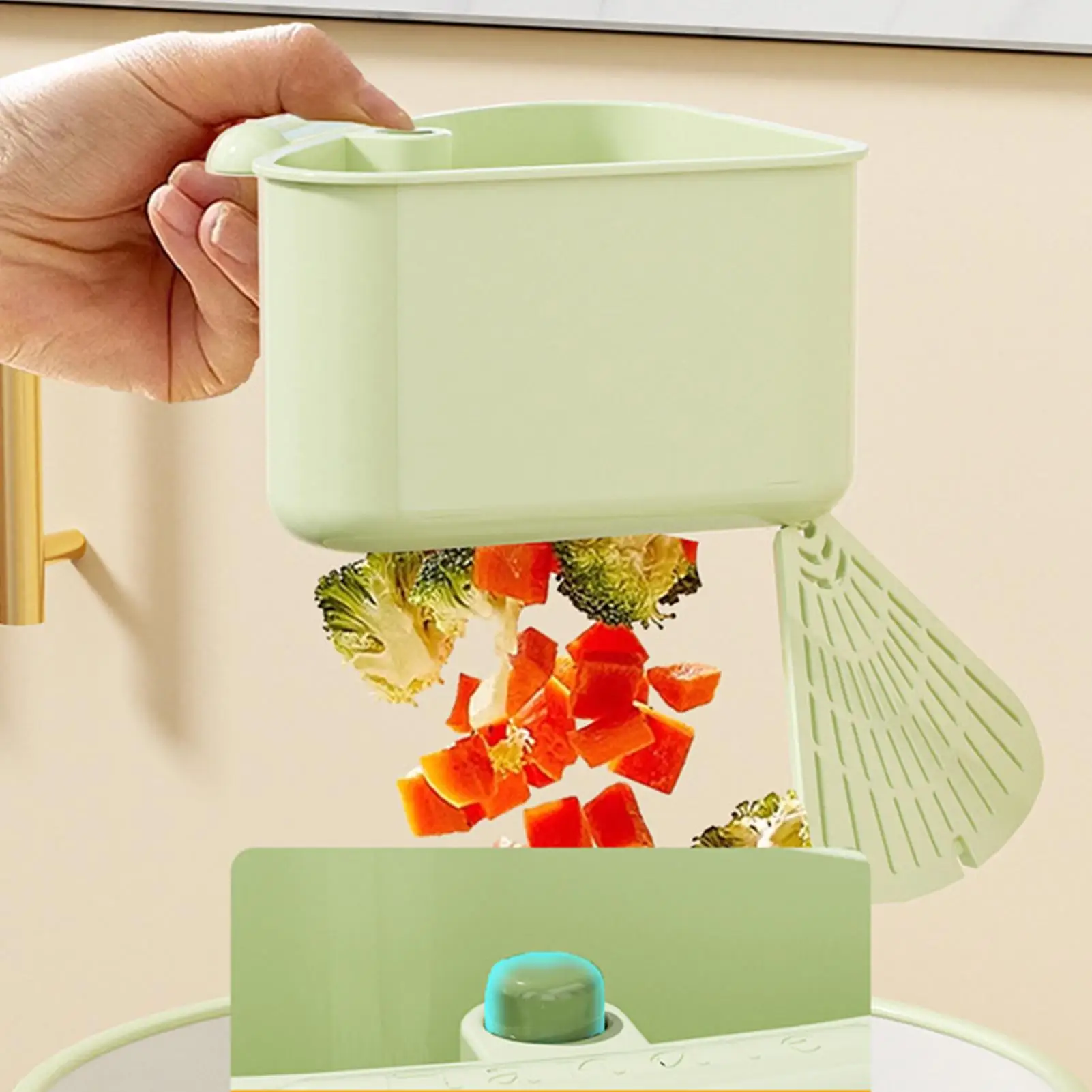 Kitchen Sink Strainer Drain Basket Sponge Cloth Drainage Sink Waste Storage Filter Basket No Drilling Required Home Tools