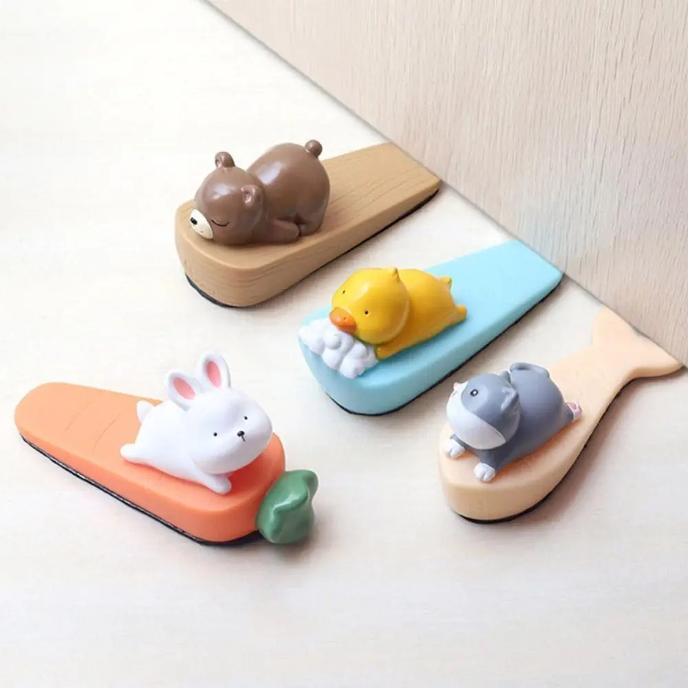 

Cute Animal Shaped Door Stopper Reusable Shock Block Wedge Doorstops Door Handle Stopper Home Office Door Anti-collision Stopper