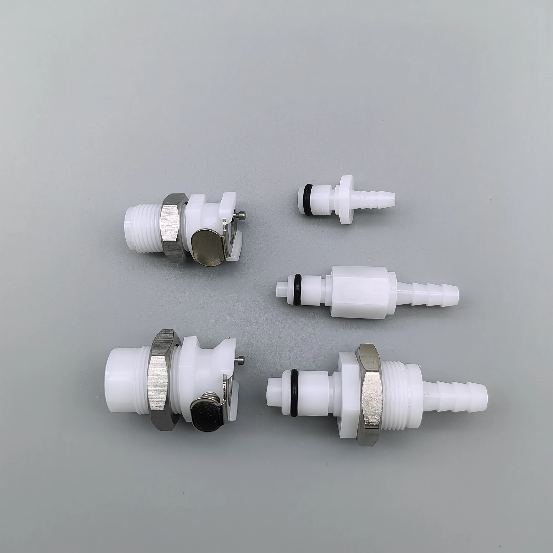 Small Diameter External Thread Inner Seat PLCD CPC Plastic Quick Connector Water Cooling Nozzle