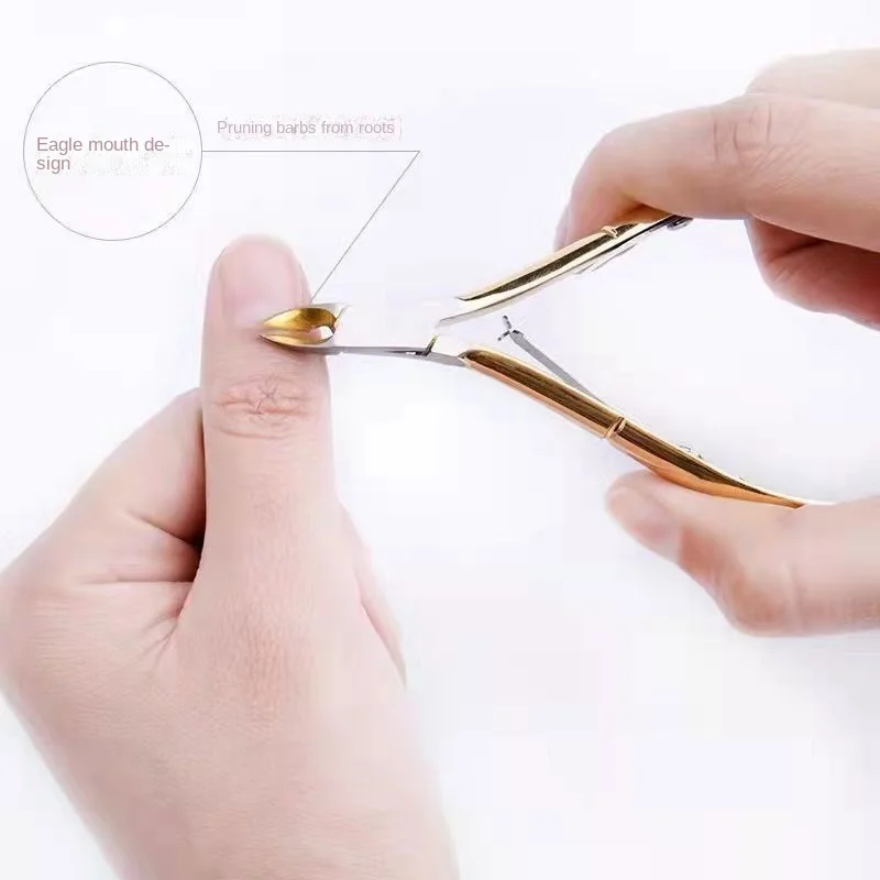 Nail Scissors Exfoliating Cuticle Nipper for Nail Beauty Shop Stainless Steel Pedicure Pusher Barbed Set