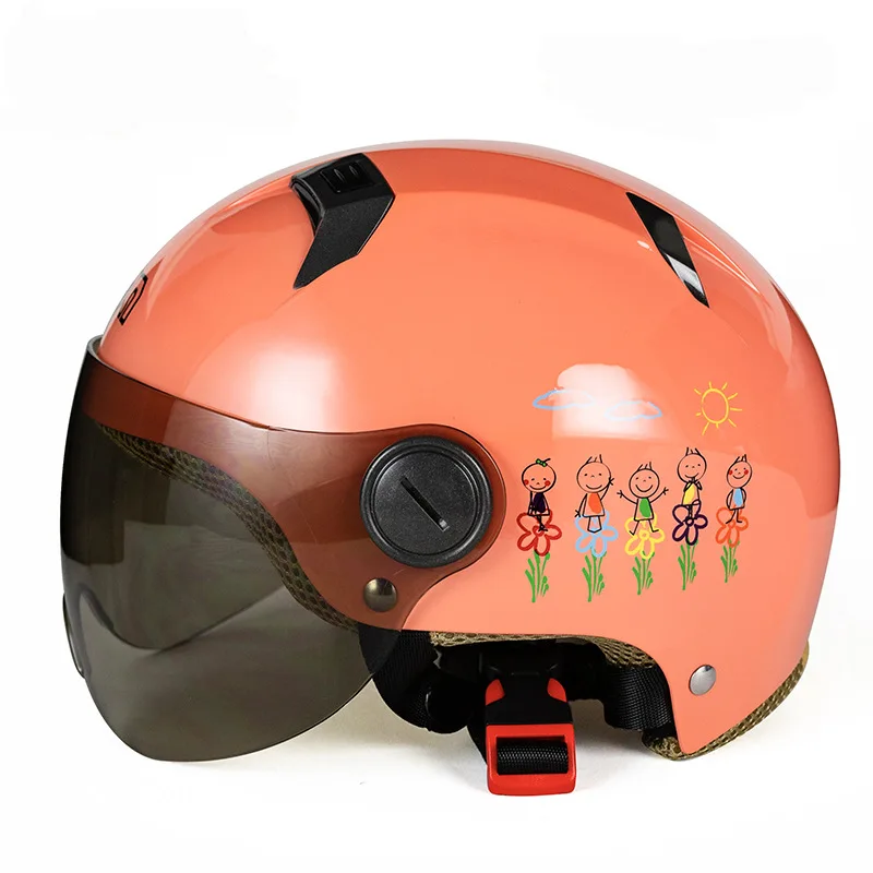 

Cartoon BEON Child Outdoor Travel Protection Head Protective Gear Electric Motorcycle Helmet Children Electric Bike Safety Hat