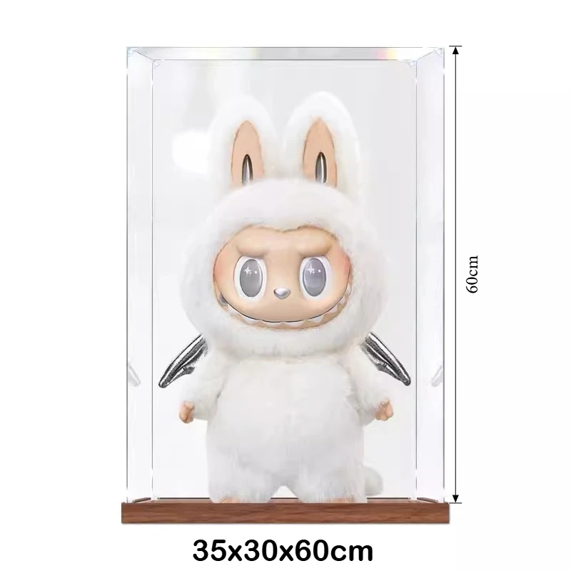 60x35x30cm 대형 수납함 방진 캐비닛 58cm POP MART 지모모 라부부 인형 피규어 아크릴 전시 박스 전용