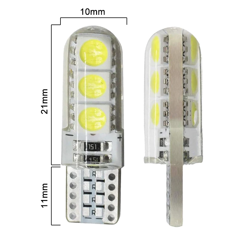 ڵ ȣ LED , W5W T10, 12V COB 6SMD  Ʈ ȭƮ, ڵ ׸  ¦ ,  ̵ ȣ , 10 