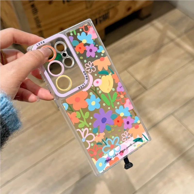Luminous Floral Design Fashion Trend Phone Case Cover