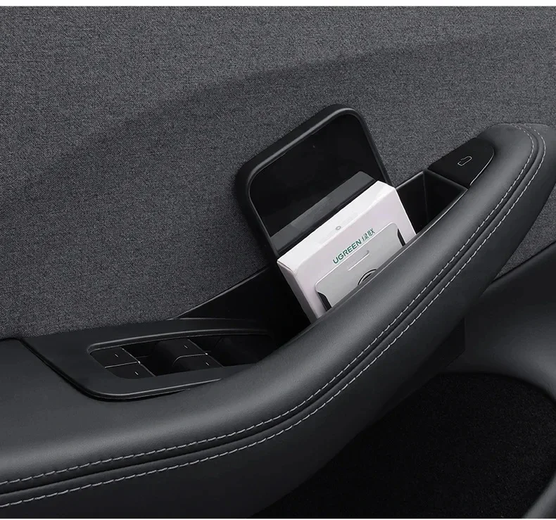 Für Tesla Neues Model Y L Juniper 2026 Zubehör Türgriff-Aufbewahrungsbox Model 3 Highland Innengriff-Organizer Behälter Ablage – Detail 13