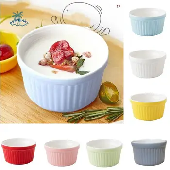 4-Pack Colorful Oven-Safe Ceramic Ramekins – Stackable Mini Baking & Condiment Dishes 1