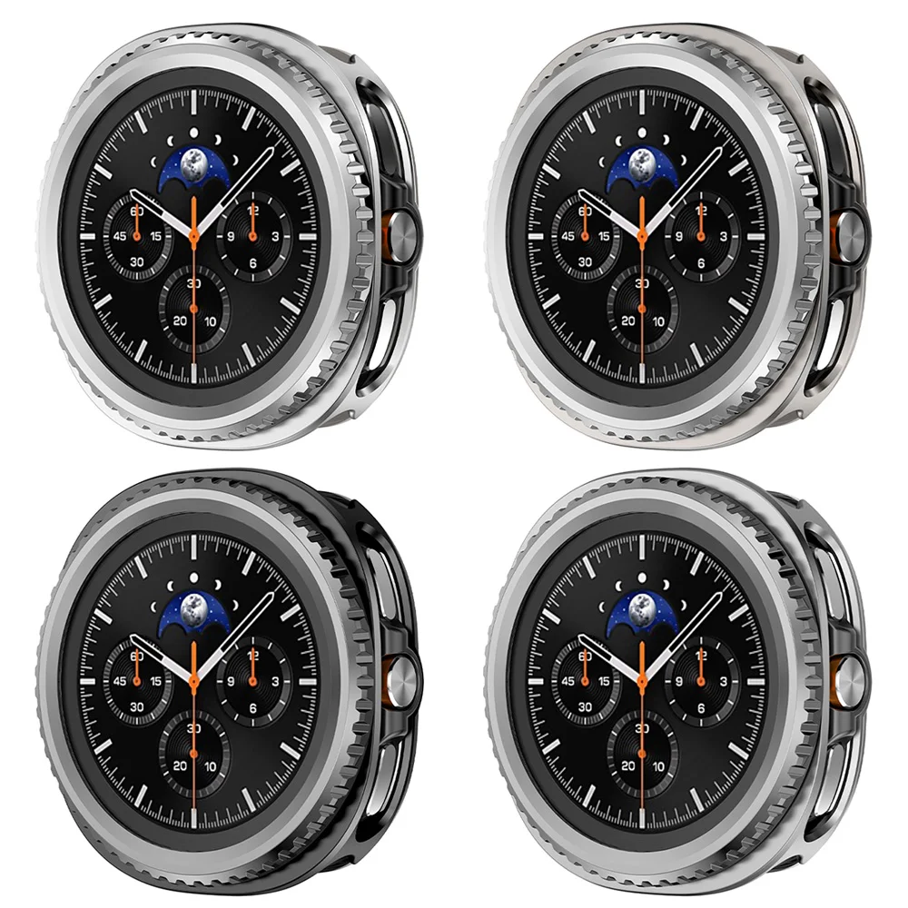 Premium Rotating Bezel Frame Protective Watch Cover with Metal + PC Case
