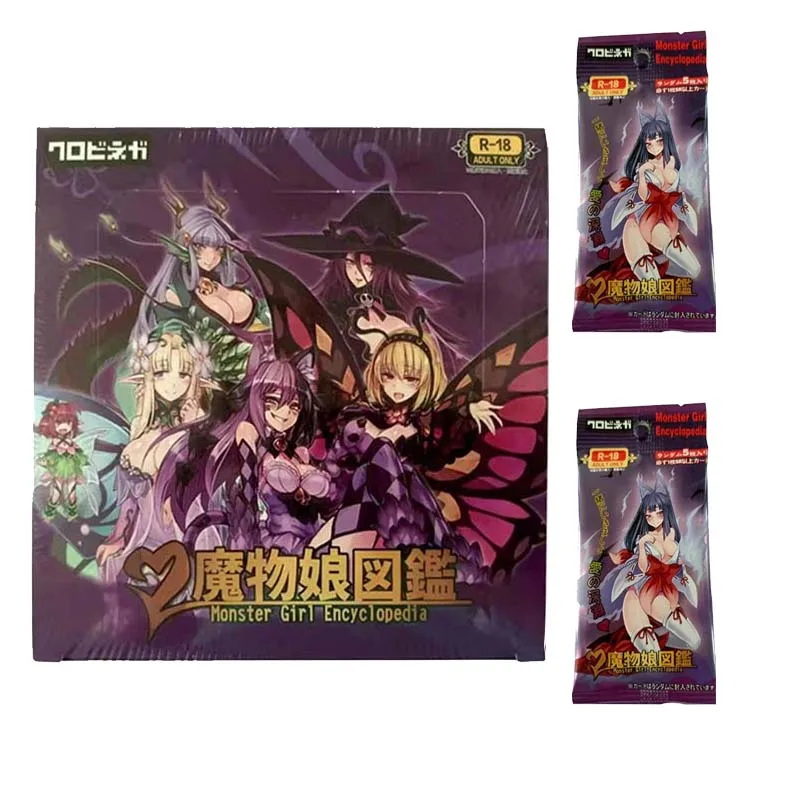 12 24 48BOX Monster Girl Goddess Story Set Of Cards Children s Anime 