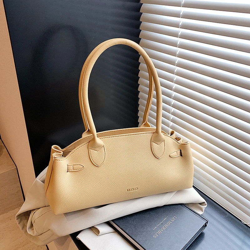 Simple Fashion PU Shoulder Bag for Women Spring Summer
