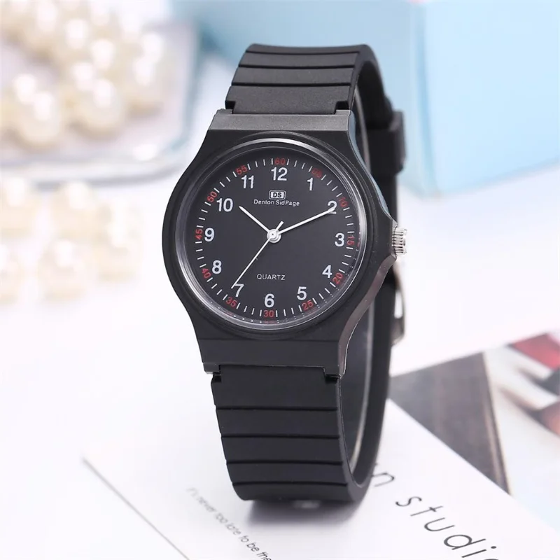 

watches men's 2021 simple sport Men's Fashion Business Watch with black Silicone Strap Analog Quartz Watch male watches