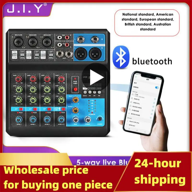 Way Professional Sound Mixer Computer Recording Free Drive Sound Card Mixing Console Mixer Audio DJ Audio Equipment