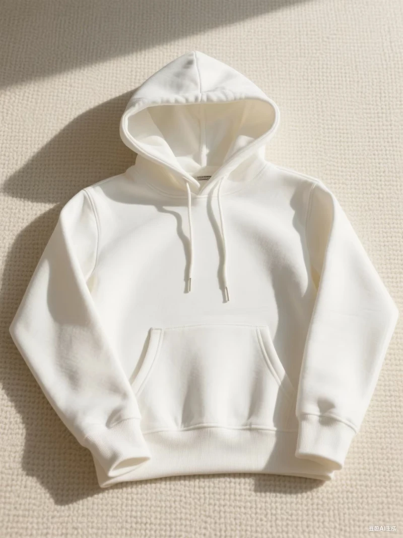 Cotton Hooded Sweatshirt - Casual Cotton Hoodie | Solid Color Fashion Fit Pullover