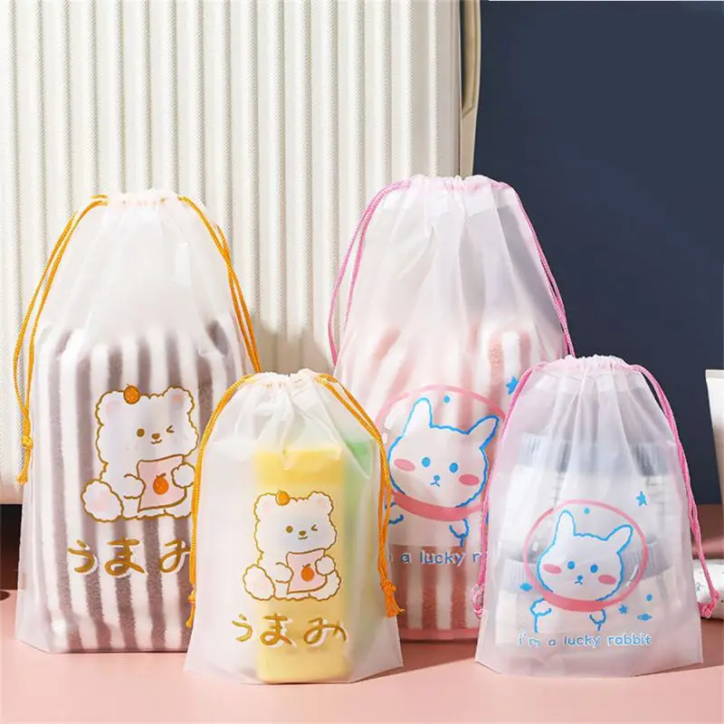 Portable Shoe Storage Organizer Travel Storage Bag Waterproof Transparent Plastic Storage Bag Drawstring Eco Bags Cosmetic Bags 6 Seea5643eab604e8fa64ae9e9e15a921eM