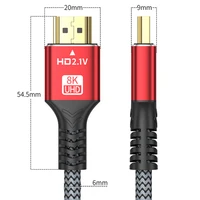 HDMI-Compatible 2.1 Cable 8K HDTV Cable for Xiaomi TV Box PS5 Ultra High Speed Compatible 8K@60Hz HDTV 2.1 Cable for TV/PS5/HDTV - Image 6