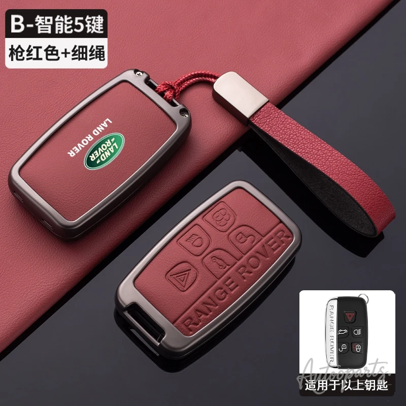 Luxury Zinc Alloy Leather Key Case - Premium Auto Interior Accessory