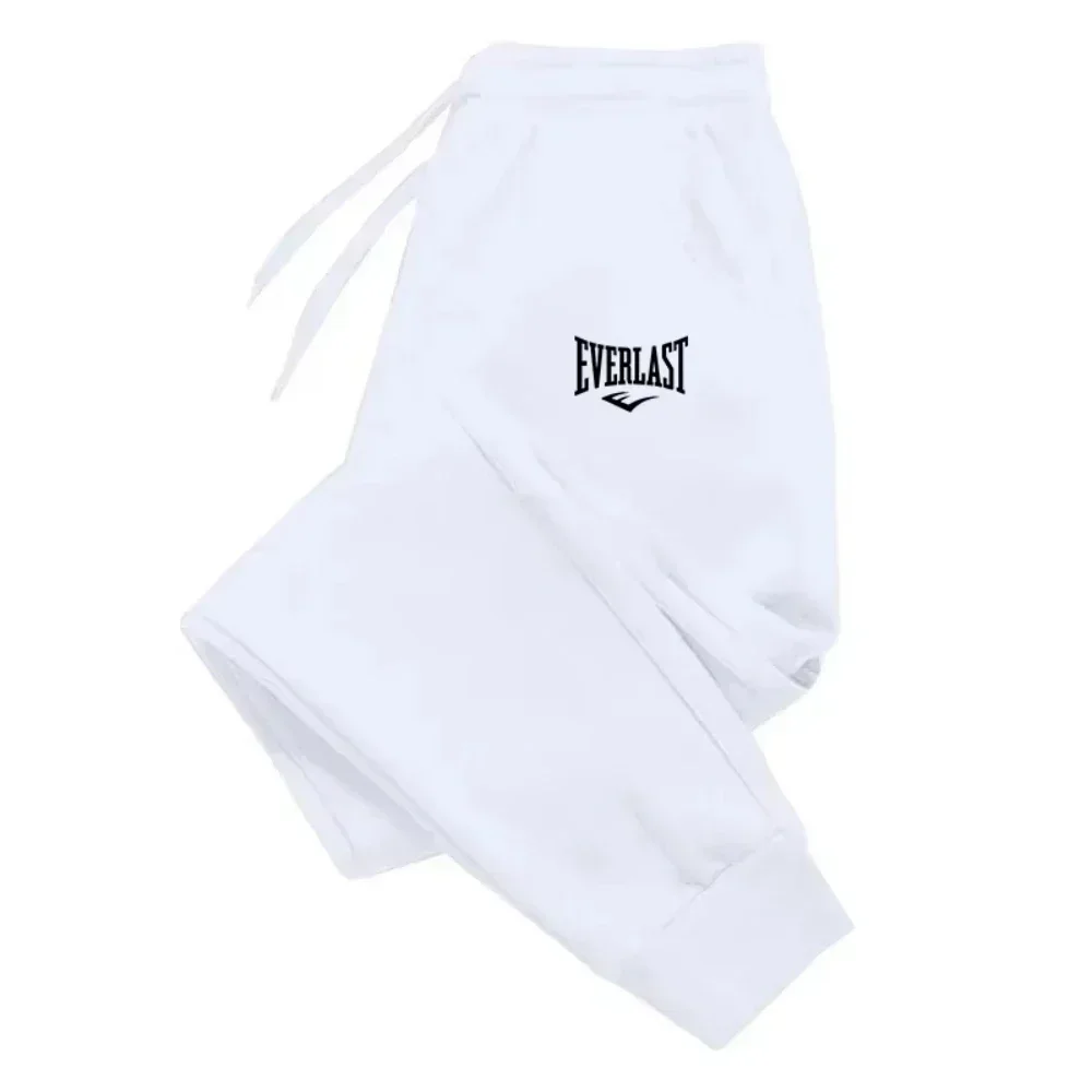 새로운 프린트 바지 EVERLAST 남성 여성 러닝 팬츠 조깅 스웨트팬츠 스포츠 캐주얼 바지 피트니스 체육관 통기성 바지