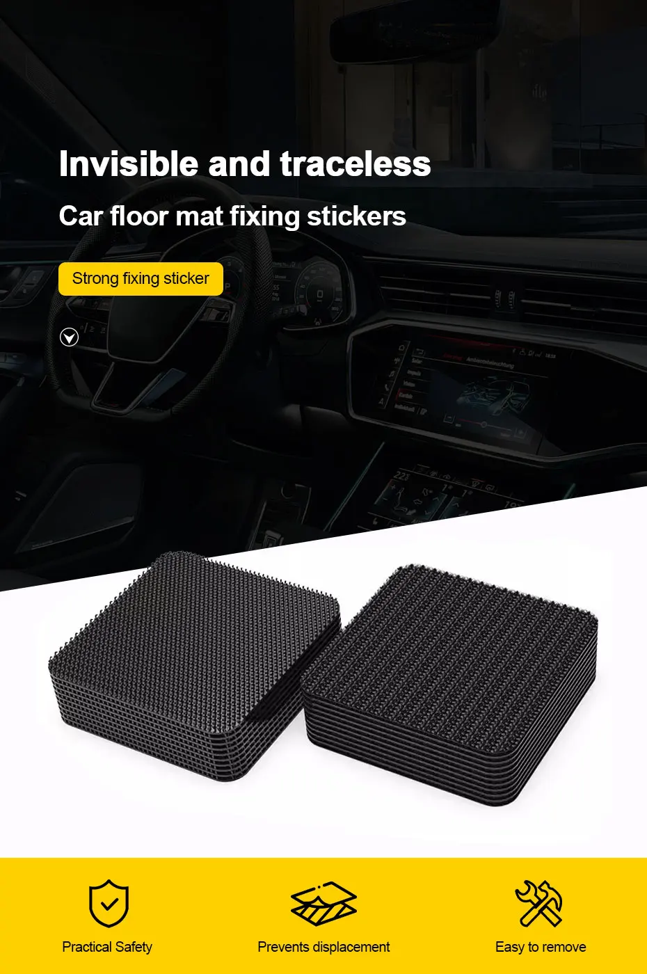 SEAMETAL Anti-Slip Carpet Fixing Adhesive Stickers