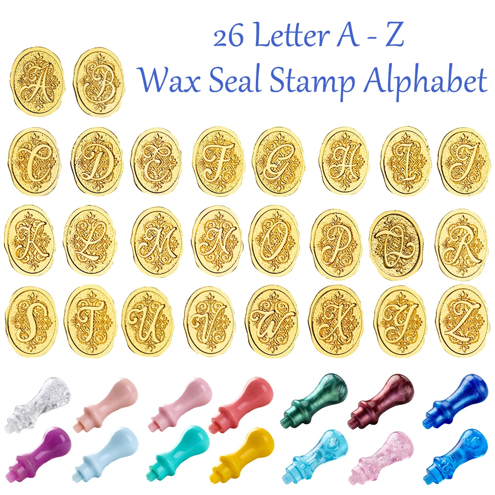 Sealing Wax Stamp Alphabet Set  Letter A-z Sealing Wax Stamps - Retro  Sealing Wax - Aliexpress