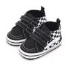 Baby Boy Shoes Checkerboard Print Casual Canvas Soft Sole Newborn Walker Crib Shoe Unisex 2