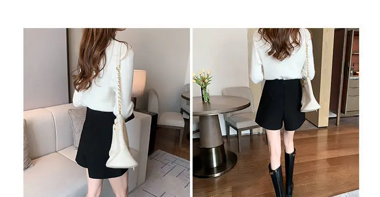 short pants Women 2022 Summer Fashion Suits Shorts New Female High Waist Solid Office Work Shorts Ladies Elegant Casual Wide Leg Shorts C29 keiki kona shorts