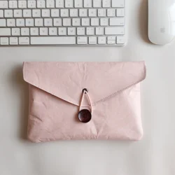 Compact Ultra - Light Waterproof Storage Bag - Ideal for Travel and Organization (Clear Light Pink)