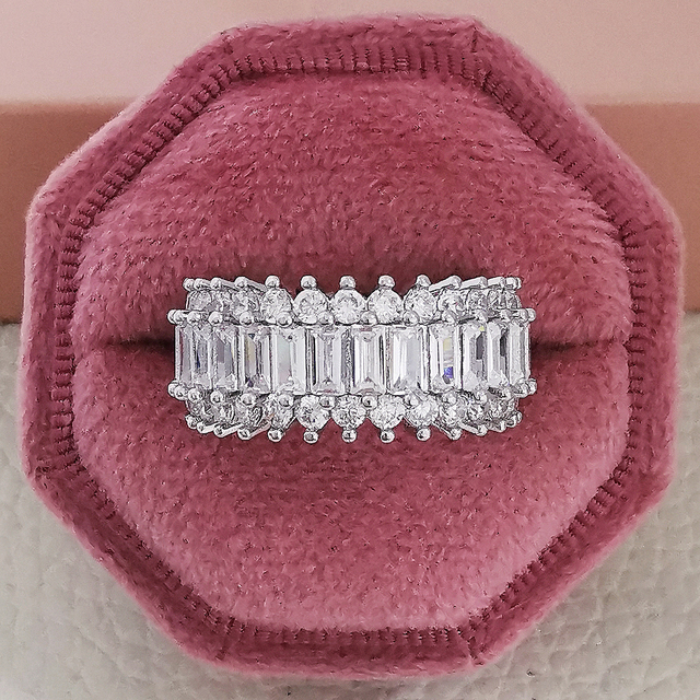 Wedding Band Eternity Ring For Women Big Gift For Ladies Love Wholesale Lots Bulk Jewelry R5578