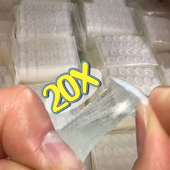 Jelly Nail Glue Sticker Strong Adhesive Press-On Nails Tips Glue Sticker Waterproof Transparent Nail Glue for DIY Manicure Tools