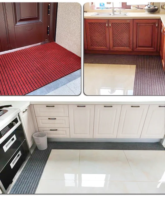 Tapis Rouge Tapis De Couloir 100x160cm - Antidérapant Lavable - Polyester/caoutchouc - Pour Entrée, Cuisine, Buanderie Tapis Passage Long