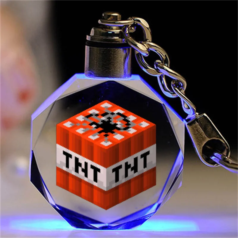Minecraft Crystal Glow Pendant for Boys and Girls Birthday Gift Souvenir Enderman