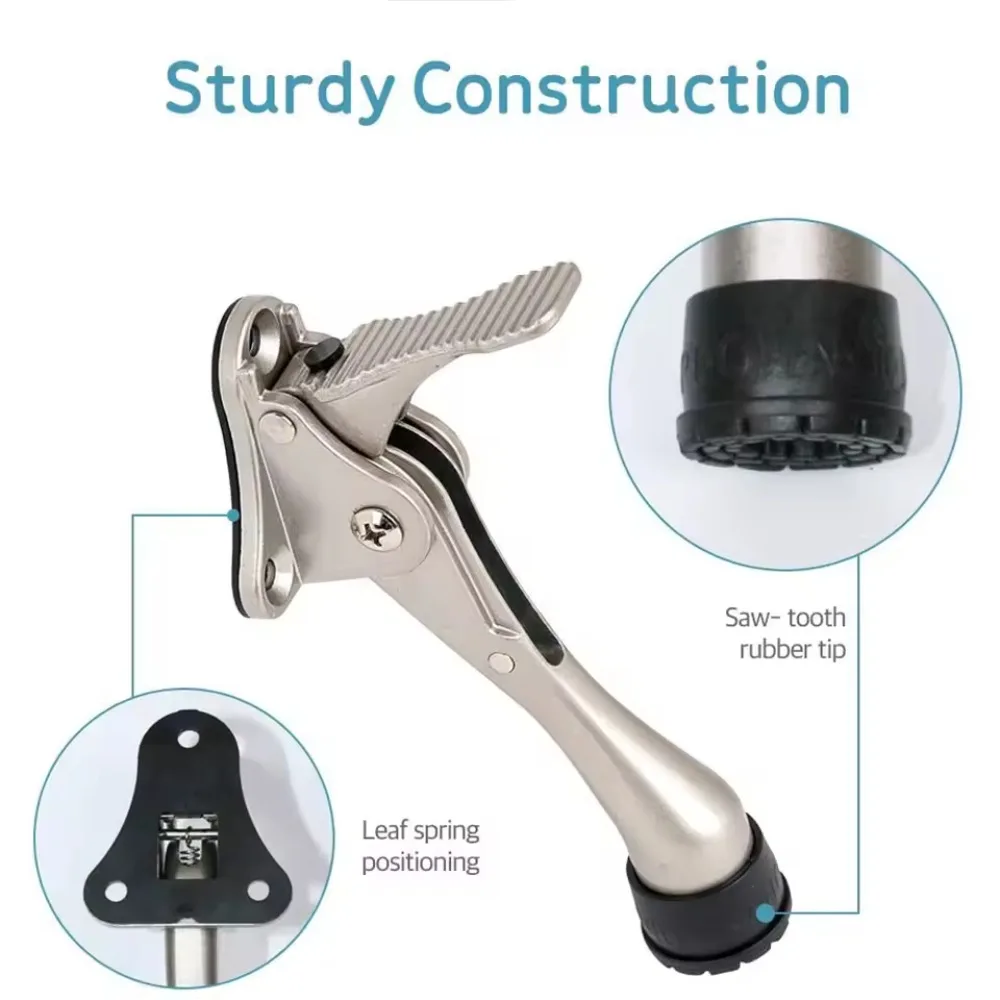 Door Stopper Heavy Duty Mute Zinc Alloy Door Stops with Non-Slip Rubber Tip Hidden Wall Protector Hardware door holder door stopper silicone door stopper door stopper bumpers