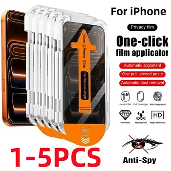 1-5 pezzi pellicola protettiva per la privacy protezione dello schermo per iPhone 17 16 15 14 13 12 11 Pro Max 17Air16Por serie con strumento di installazione