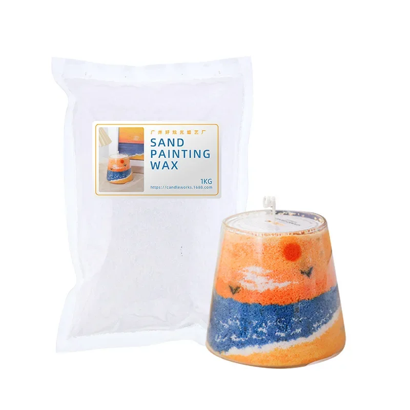 Ice Flower Wax Palm Wax, DIY Aromatherapy Candle Making, Raw Materials, Natural Plant Wax Candles, Craft Supplies, 500g