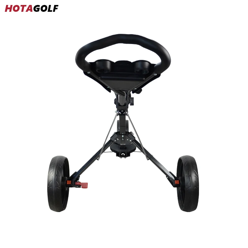 Golf Push Cart Lightweight Wheels Foldable Golf Club Push Pull