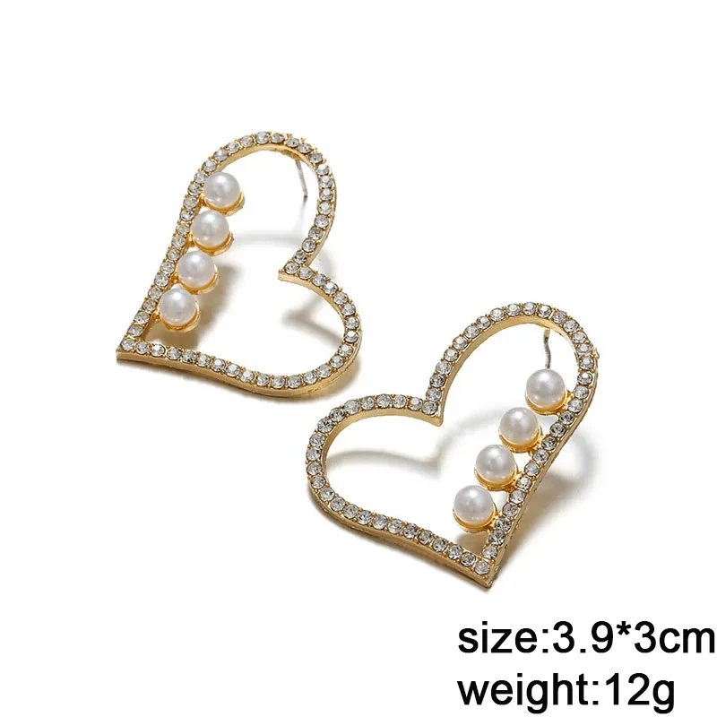 Herz-Ohrringe für Damen, bunte Emaille-Kristall-Liebesherz-Ohrringe, süße koreanische Mode, weibliche Hängeohrringe, Aretes De Mujer – Detail 18