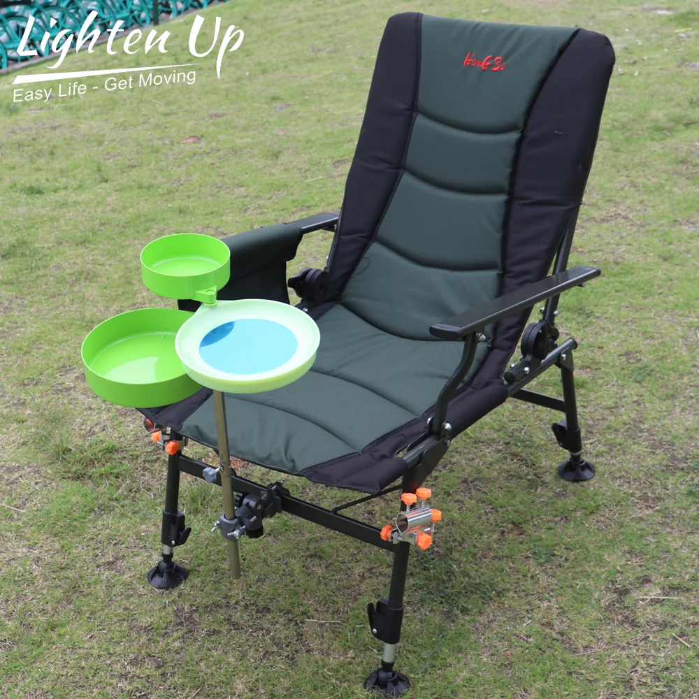 

Foldable Fishing Chair Beach Chairs Outdoor Aluminum Alloy Picnic BBQ Camping Chair Seat Adjustable Backrest Four-leg Recliner