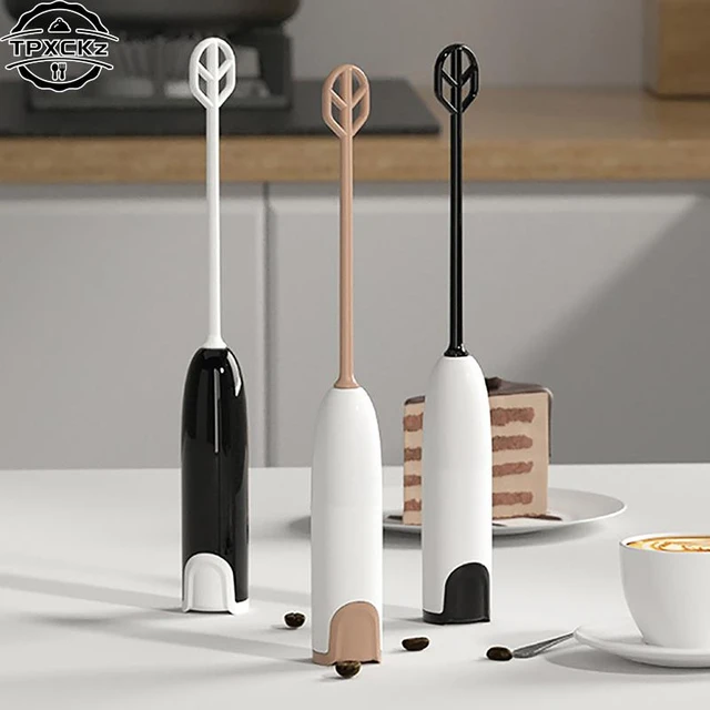 Electric Milk Frother Egg Beater Kitchen Drink Foamer Whisk Mixer Stirrer  Coffee Cappuccino Creamer Whisk Frothy Blend Whisker